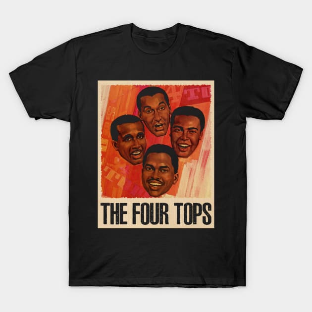 Classic Motown Vibes The Tops Band Resonating in Your Wardrobe T-Shirt by HOuseColorFULL